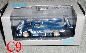 1/43 MAX ザウバー メルセデス C9 KOUROS 1987 紺 61号車 Mercedes SAUBER