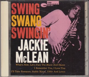 ★CD JAZZ スイング・スワング・スインギン SWING SWANG SWINGIN' *ジャッキー・マクリーン Jackie McLean