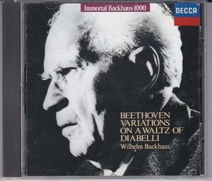 ★CD DECCA ベートーヴェン:ディアベッリの主題による33の変奏曲 *ヴィルヘルム・バックハウス(Wilhelm Backhaus)◆