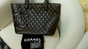 ★即決★CHANEL（シャネル) カンボン 　 ラージトート　バッグ　ブラック