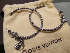 * бесплатная доставка быстрое решение * Louis * Vuitton ( LOUIS VUITTON ) серебряный цвет большой серьги M65480kre все Suite монограмма 