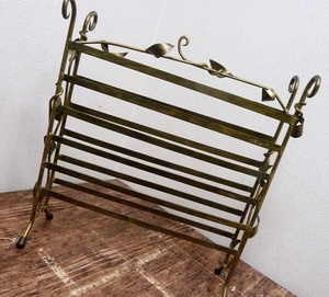 (*BM) iron made mat Gold antique style accessory display shelf shelves holder store earrings earrings Vintage style 