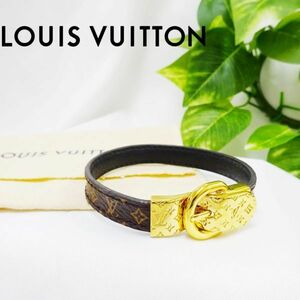 [ beautiful goods ] Louis Vuitton brass re*fasnyua bracele monogram 