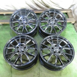 希少 SSR EXECUTOR MB01 18x8J 5H 112 +45 Φ73//（ハブリング有り）66.5 4本/札幌市手渡し可/中古社外アルミホイール D_Q_110