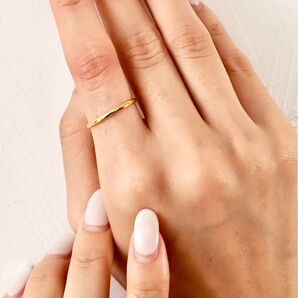 cene シンプルリング 願い事リング 9号 11号 マリハ ゴールド 1mm mariha agete ARTIDAOUD