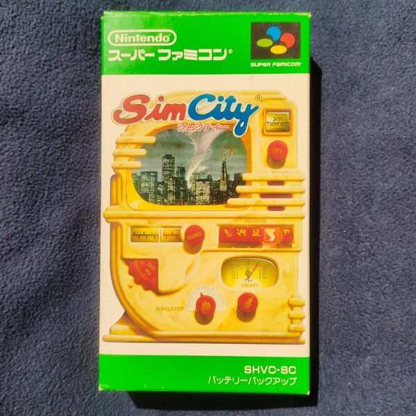 スーパーファミコン シムシティ SimCity 箱説明書あり