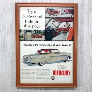 ■即決◆1953年(昭和28年) FORD MERCURY フォード マーキュリー 2D HT【B4-1820】アメリカ ビンテージ雑誌広告【B4額装品】当時物 ★同梱可