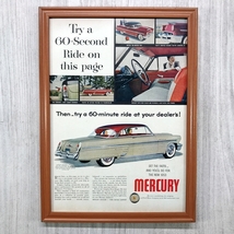 ■即決◆1953年(昭和28年) FORD MERCURY フォード マーキュリー 2D HT【B4-1820】アメリカ ビンテージ雑誌広告【B4額装品】当時物 ★同梱可_画像1