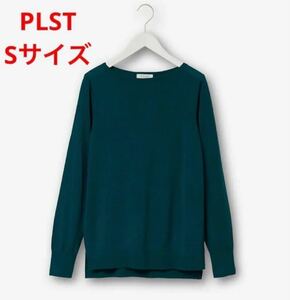 ほぼ新品＊雑誌掲載 PLSTウォッシャブルウールボートネックニッaw105-1