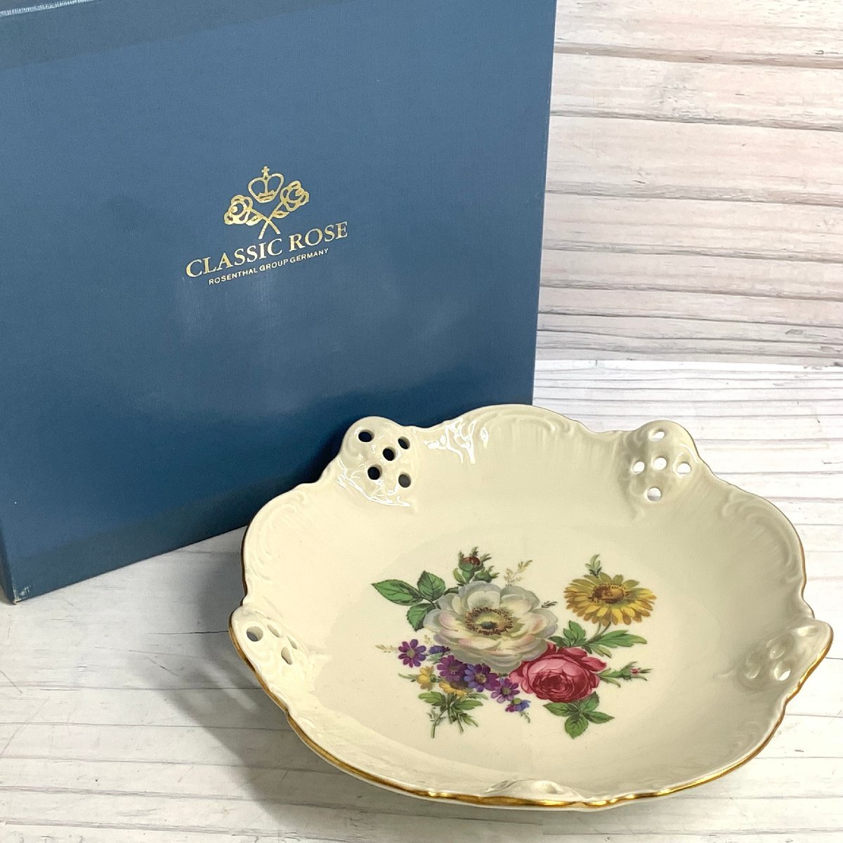 未使用【ドイツ製】ローゼンタール 【Classic rose】プラター ペア-