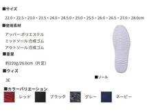 作業靴 自重堂 現場のニッちゃん ニットスリッポン S8217 24.5cm 44ブラック_画像5