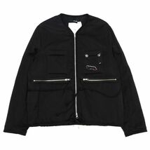 B04189 新品 21AW SONG FOR THE MUTE/フライトジャケット【サイズ：46】ブラック Flight Jacket ソングフォーザミュート_画像1