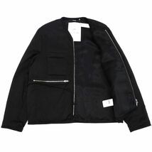 B04189 新品 21AW SONG FOR THE MUTE/フライトジャケット【サイズ：46】ブラック Flight Jacket ソングフォーザミュート_画像3