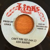 Ken Boothe - Ken Boothe, Shorty Perry / Can't You See (ver.1) - Can't You See (ver.2)　[Links Records - 63660-4]_画像1