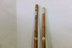 ^.-655 бамбуковый меч 2 шт б/у Zaimei сосна . производства бамбуковый меч с футляром 