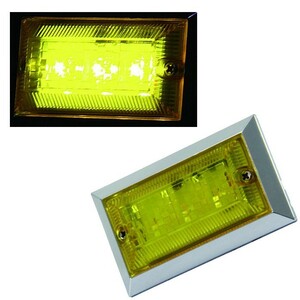 LED3 ハイパワーフラットマーカーランプNEO DC24V/DC12V共用 イエロー イエロー 534518