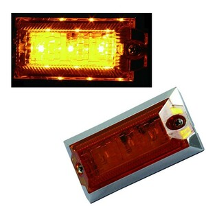 LED3 ハイパワーミニフラットマーカーランプNEO DC24V アンバー アンバー 534552