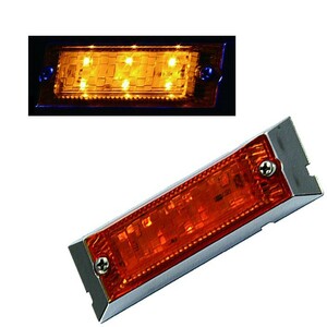 LED6 ウルトラフラットマーカーランプ DC24V アンバー アンバー 534592