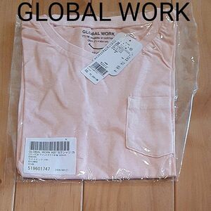 グローバルワークGLOBAL WORK　新品未使用タグ付き　ピグメントポケットTシャツ　半袖　シンプルTシャツ　130 140