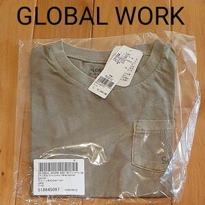 グローバルワークGLOBAL WORK　新品未使用タグ付き　ピグメントポケットTシャツ　半袖　シンプルTシャツ　110 120