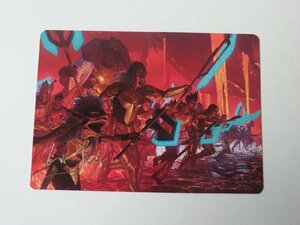 MTG 美品 【抵抗の咆哮（34/81）】 （箔押しサイン入りアートカード） ファイレクシア：完全なる統一 ONE 英 3枚迄