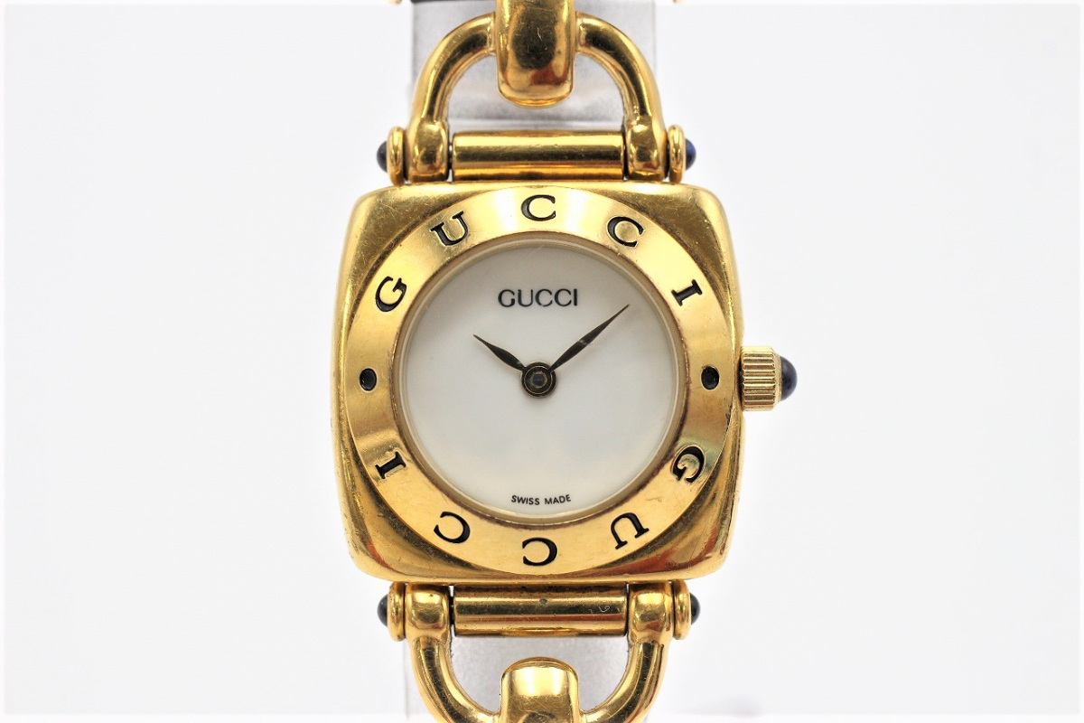 値下げしました 箱付き グッチ GUCCI 6300L ホースビット 革ベルト
