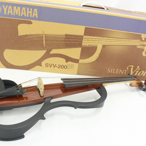 【行董】 美品 YAMAHA ヤマハ SILENT Viola サイレントビオラ SVV-200BR 元箱 楽器 音楽 AC816BOT28の画像1