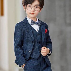 6点セット花童ドレススーツ、男の子スーツ、イギリス風、ハンサム、子供ピアノ公演服、司会者、男の子スーツ。