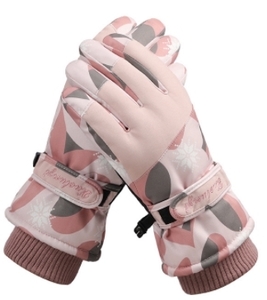 レディース　スキータイプ防寒手袋YHK001　ピンク