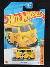 ★ホットウィール★難あり USカード 2023 KOOL KOMBI MOON EYES クール コンビ ムーンアイズ 黄/イエロー HW HotWheels (送料220円~)_画像1