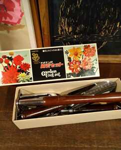  Showa Retro cactus seal gardening set spade gardening flower . gardening 