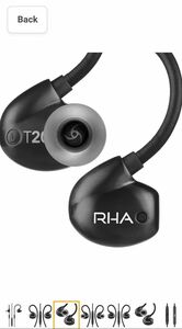 RHA T20i Binaural In-ear earphones Black