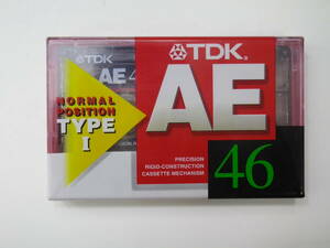 TDK　カセットテープAE-46F　未開封品1個　【即決】