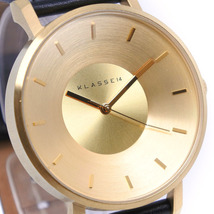 KLASSE14 クラスフォーティーン ヴィラーレ 腕時計 SS×レザー ゴールド クオーツ ユニセックス ゴールド文字盤【80200411】中古_画像3