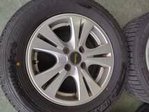 DUNLOP WINTERMAXX03 ダンロップ ウィンターマックス 20年製 185/65R14 ホイール リバーライン 14インチ 5.5J 4H PCD100　_画像2