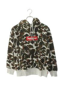 シュプリーム SUPREME 12AW Box Logo Pullover サイズ:S ボックスロゴカモフラ柄プルオーバーパーカー 中古 OM10