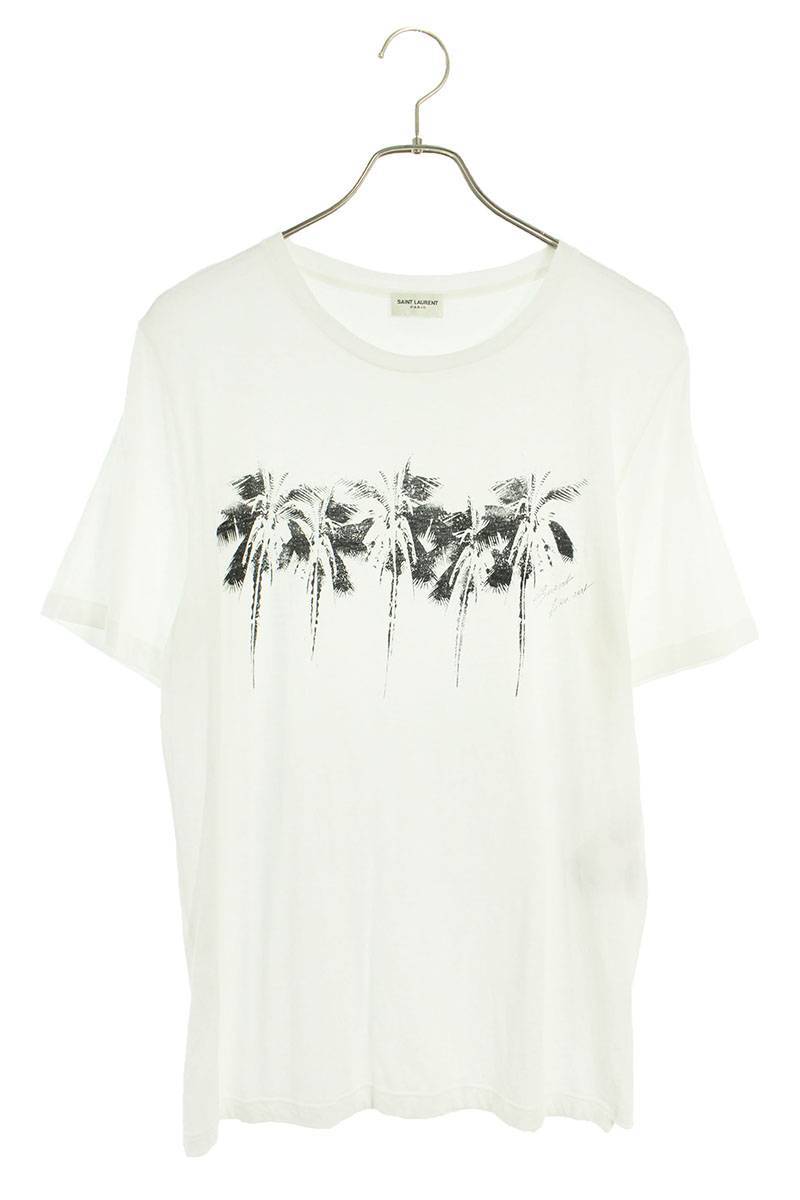 正規 Saint Laurent サンローランパリ パームツリー Tシャツ | www