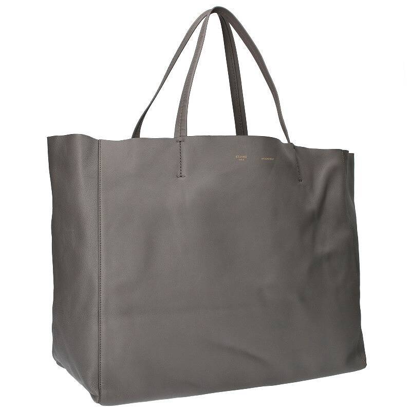 49B39|美品|セリーヌ ホリゾンタルカバ トートバッグ 本革 ブラック