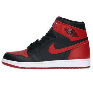 ナイキ NIKE AIR JORDAN 1 RETRO HIGH OG BANNED 27.5cm エアジョーダン1レトロハイオージースニーカー 中古 OM10