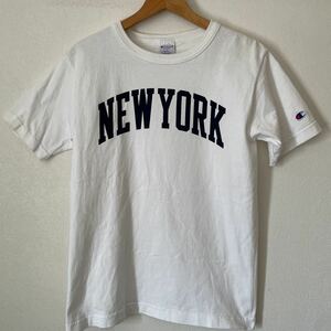 即決 USA製 S サイズ Champion T1011 ヘビーウェイト Tシャツ NEW YORK ニューヨーク 染み込みプリント 藤井風 NYU