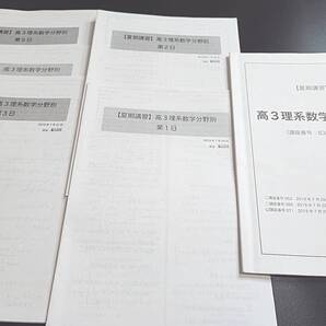 鉄緑会 蓑田先生 19年 夏期 高3理系数学・分野別 テキスト・講義冊子 フルセット 数学Ⅲ 河合塾 駿台 鉄緑会 Z会 東進 SEG