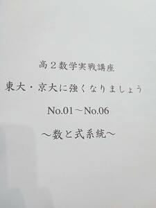 鉄緑会　東大・京大に強くなりましょう　４冊全セット　高２数学実戦講座　近藤先生　鉄則集　河合塾　駿台　鉄緑会　Z会　東進 