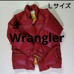★SALE★【激レア】Wrangler　メンズ　ジャンパー　Ｌサイズ　赤　ダウン　レッド　ダウンジャケット