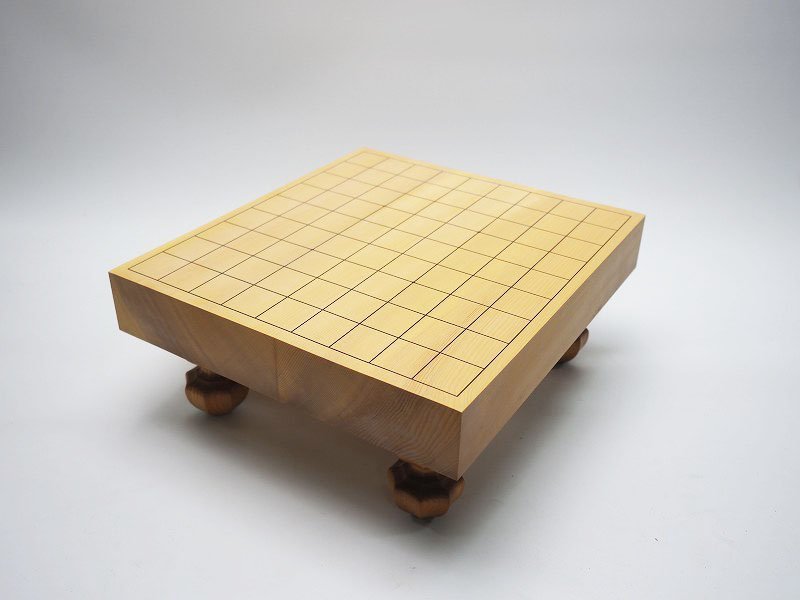 深緑(ふかみどり) 【美品】本格将棋盤 天地柾目 新榧 5.7寸 栄山作駒