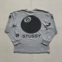 Stussy ステューシー マルチプリント ８ボール ロンT 長袖Tシャツ M_画像1