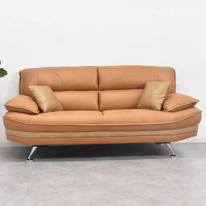 [ limitation free shipping ] leather fabric cloth made 3P triple sofa outlet furniture 3 seater . sofa [ new goods unused exhibition goods ]IW0120F2