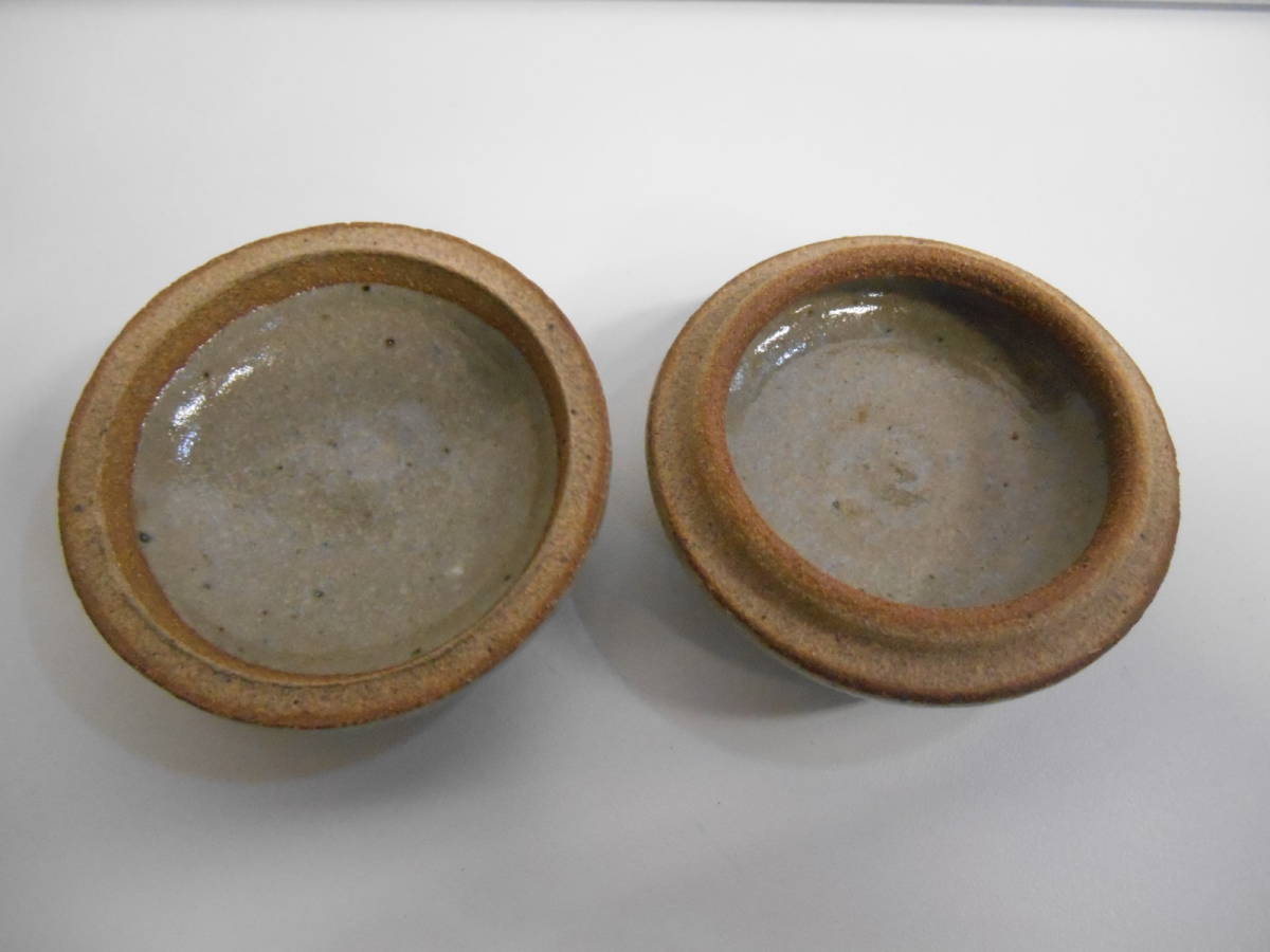 ZH4983【未使用/箱付き/保管品】☆唐津焼井上公之絵唐津香合鏡山窯