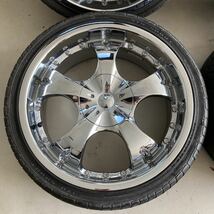 WOODBELL ウッドベルホイール 20inch 8.5J PCD114.3 +45 ハブ径73㎜ 5H ATR SPORT タイヤ 245/35R20 2015年 溝5㎜ アルファード クラウン_画像2