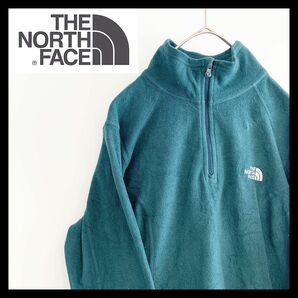 ザ・ノースフェイス ハーフジップ フリース レディースS グリーン THE NORTH FACE ZIP