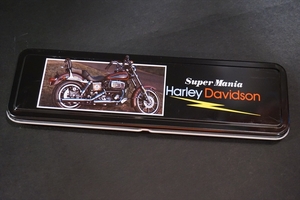 VENICE Harley Davidson жестяная банка авторучка склад товар Showa Retro канцелярские принадлежности кисть коробка 